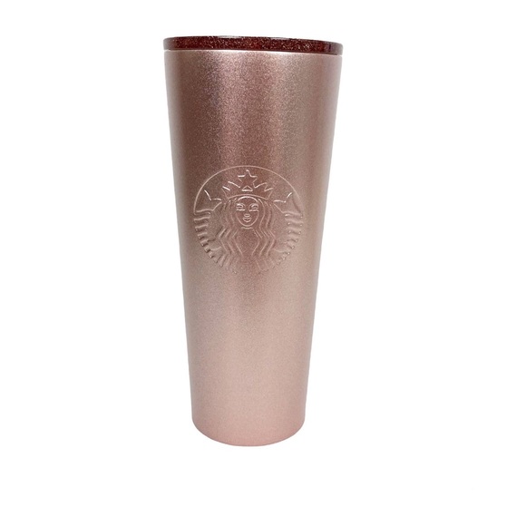 Starbucks 2019 Holiday Tumbler Glitter Gradient Pink Cold Cup 24oz - Picture 2 of 11